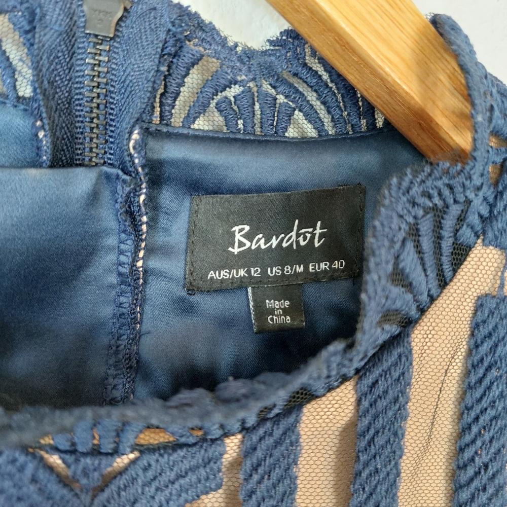 Bardot Alice‎ Bodycon Lace Dress Size 8 - Picture 4 of 10